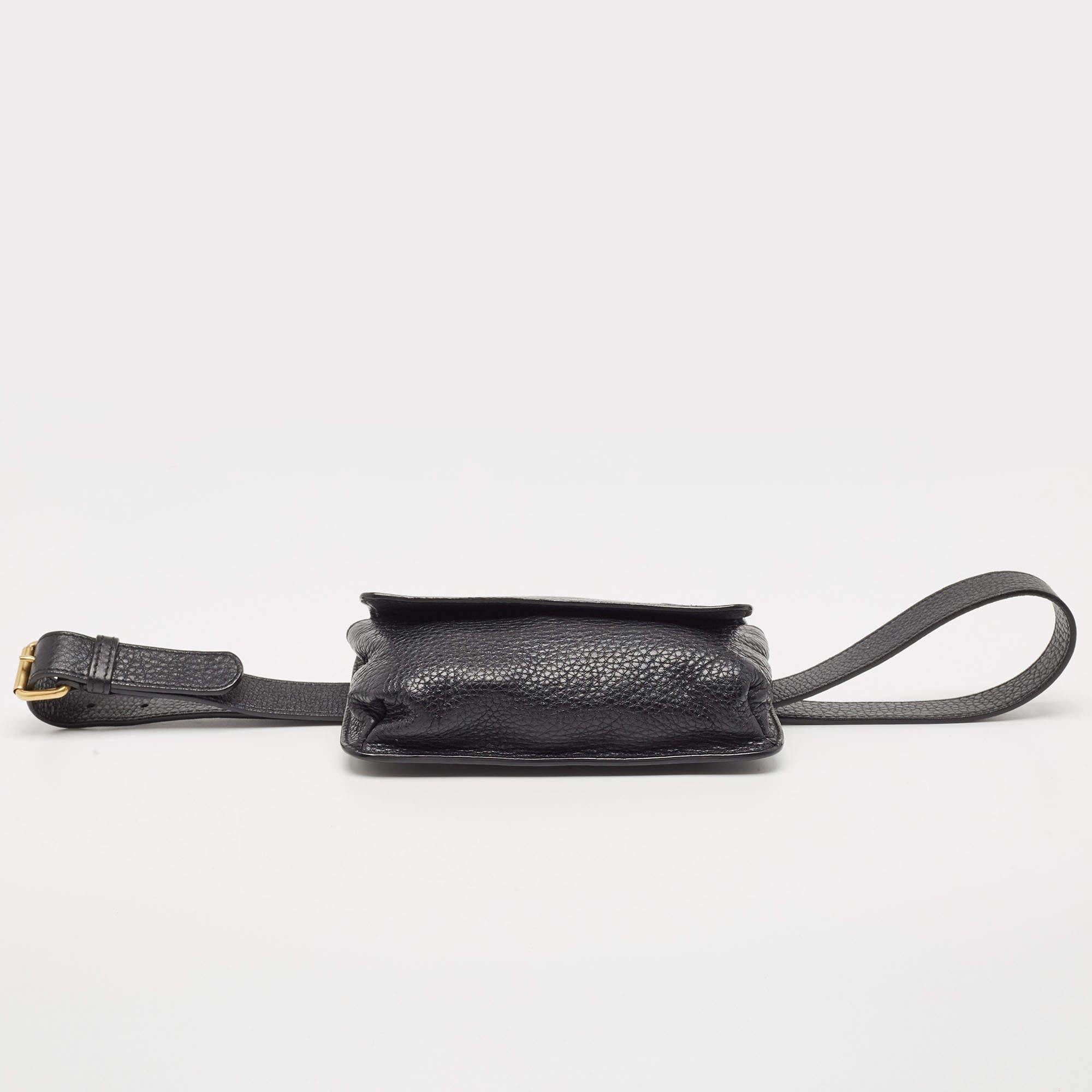 Gucci Black Leather Soho Belt Bag 2
