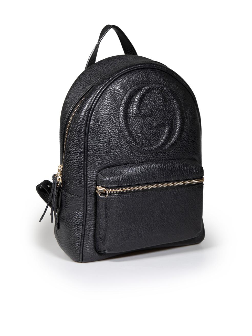 CONDITION is Very good. Minimal wear to backpack is evident. There are moderate marks and abrasions to the main compartment lining and abrasions to the base and pocket corners on this used Gucci designer resale item. Comes with original dust bag.
 
