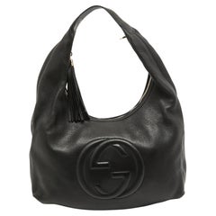 Gucci Black Leather Soho Disco Hobo