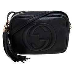 Gucci Medium Black Dollar Interlocking GG Shoulder Bag (510303) at 1stDibs