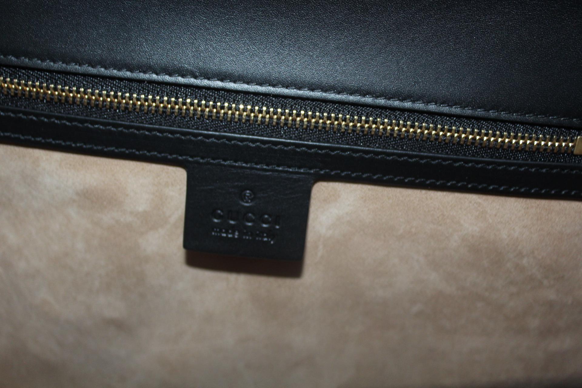 Gucci Black Leather Sylvie Bag 4