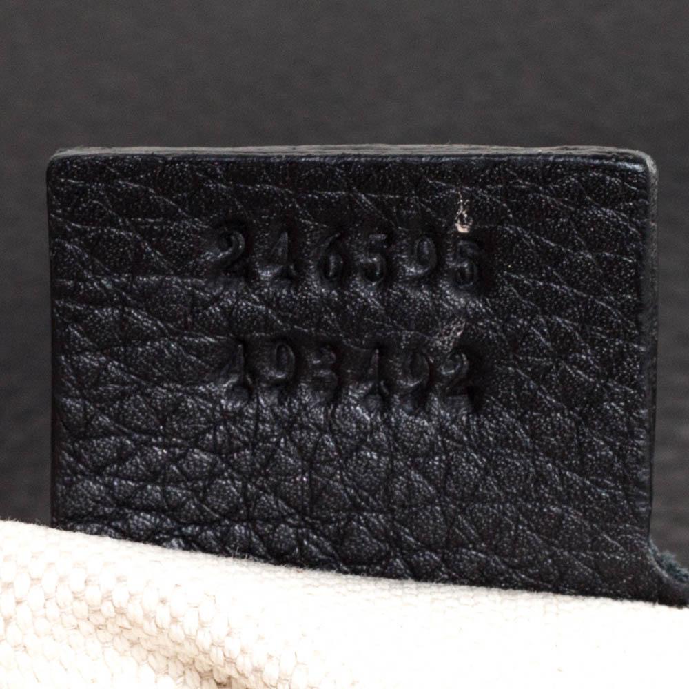 Gucci Black Leather Techno Horsebit Top Handle Bag 1