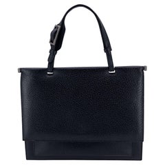 Gucci Black Leather Top Handle Bag Handbag Satchel