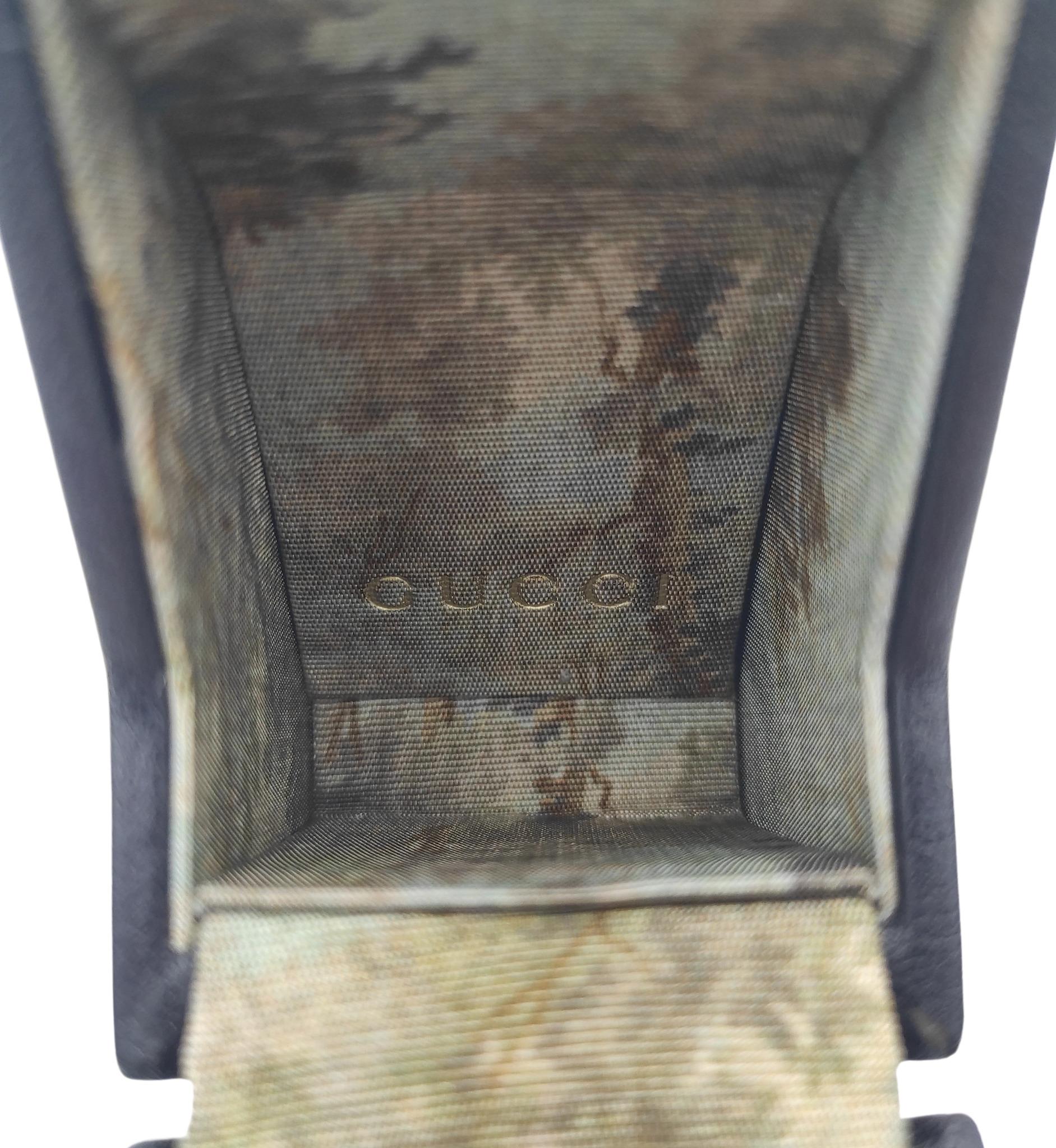 Gucci black leather travel case For Sale 7