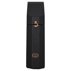 Gucci black leather travel case