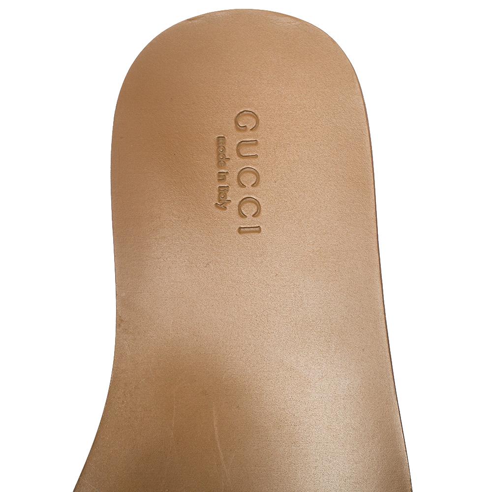 Women's Gucci Black Leather Varadero Horsebit Slide Sandals Size 41.5
