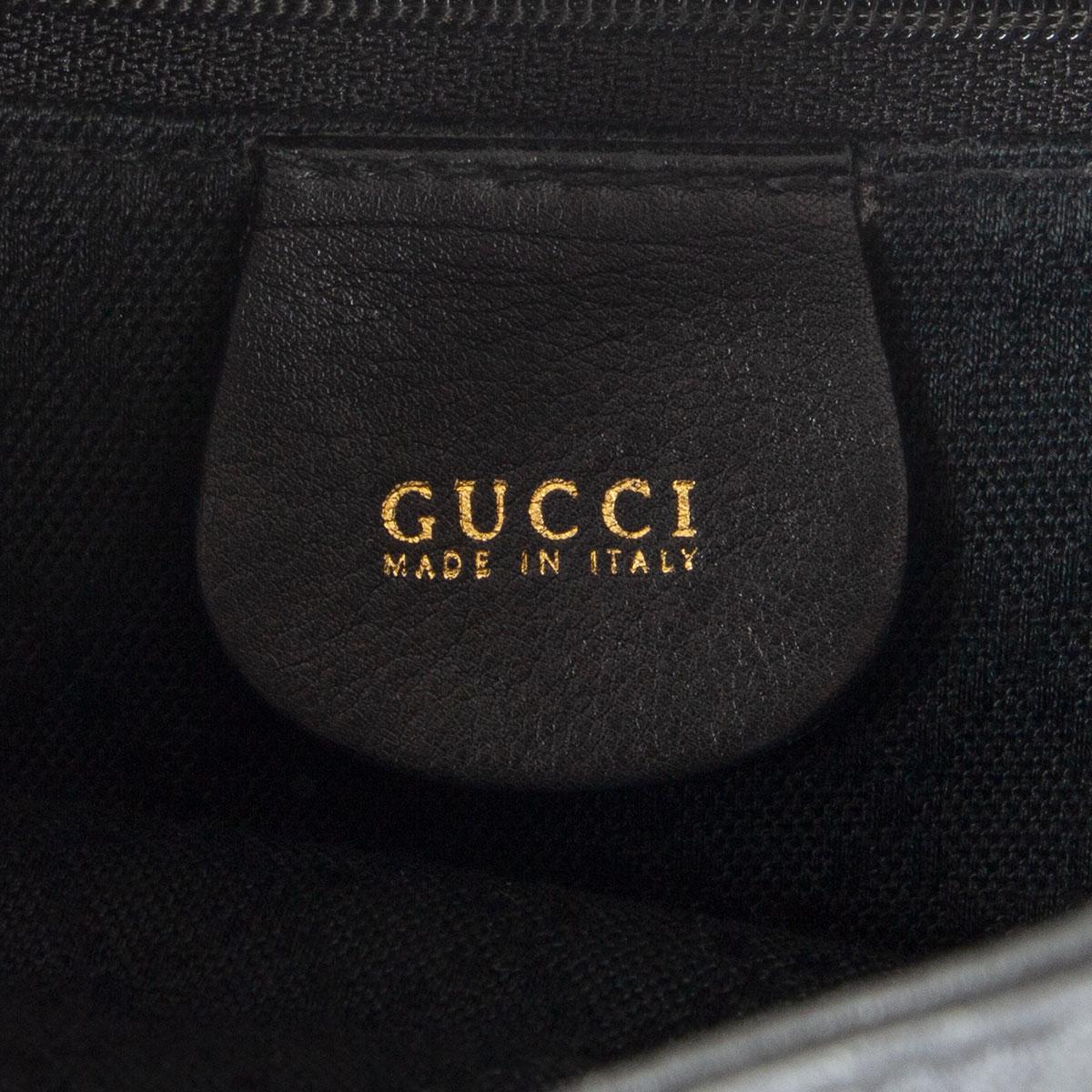 GUCCI black leather VINTAGE MINI Backpack Bag In Excellent Condition For Sale In Zürich, CH