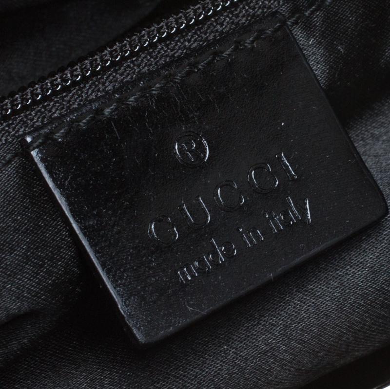 Vintage gucci black leather deals handbag
