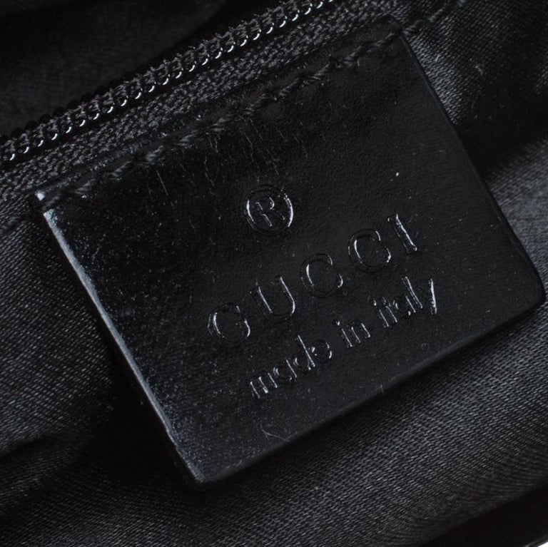 Gucci Black Leather Vintage Shoulder Bag at 1stDibs