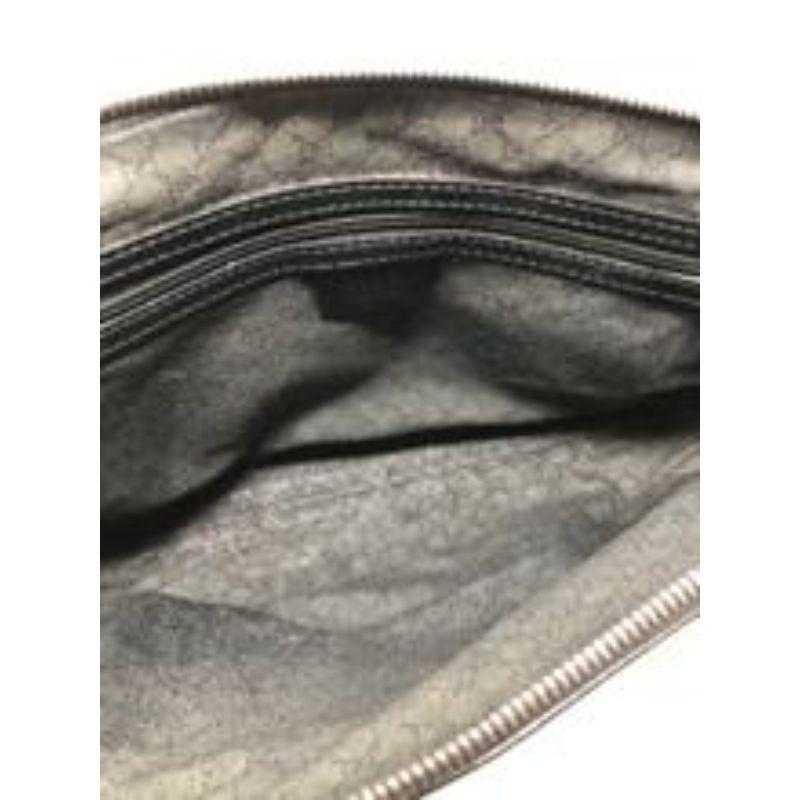 Gucci Black Leather Vintage Shoulder Bag Purse  1