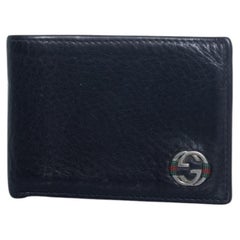 Gucci, black leather wallet