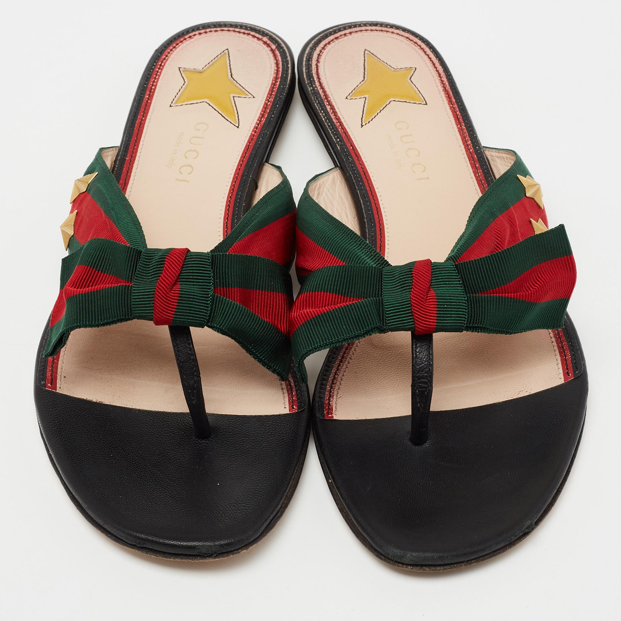 gucci bow sandals