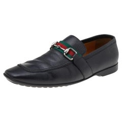 Mocassins en cuir noir Gucci Taille 40.5