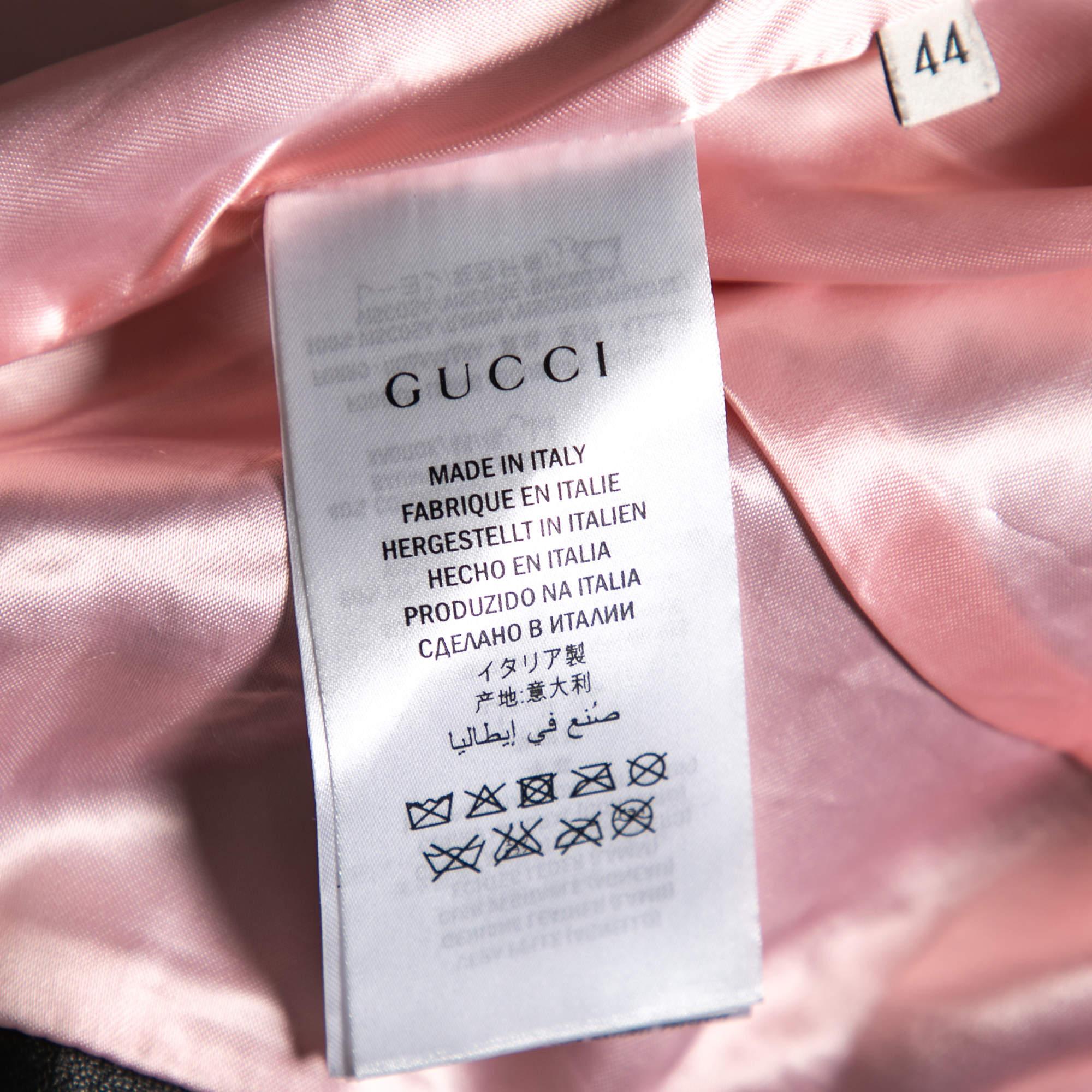 gucci web leather jacket