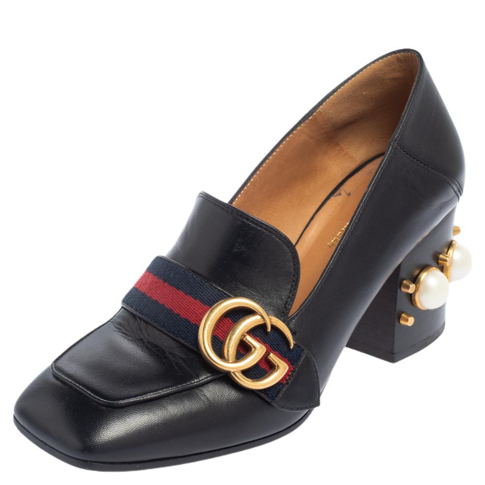 Gucci pearl pump cheap