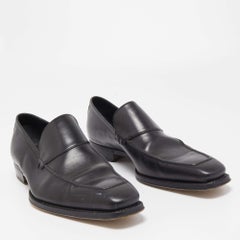 Penny Loafers en cuir noir de Gucci Taille 41.5