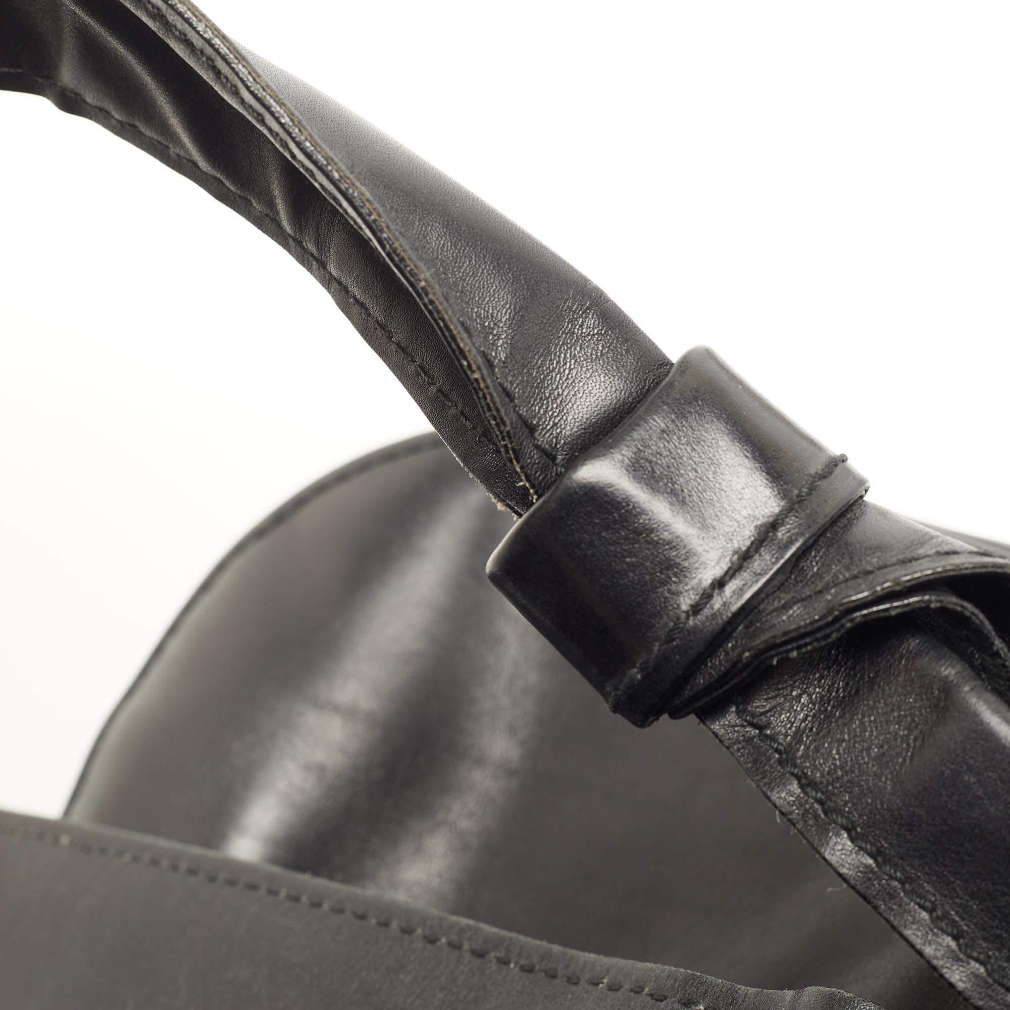 Gucci Black Leather Wood Flap Shoulder Bag 13