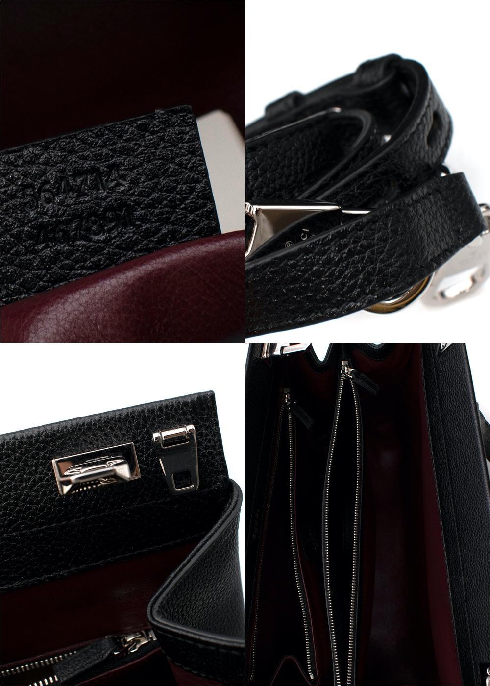 Gucci Black Leather Zumi Bag For Sale 5