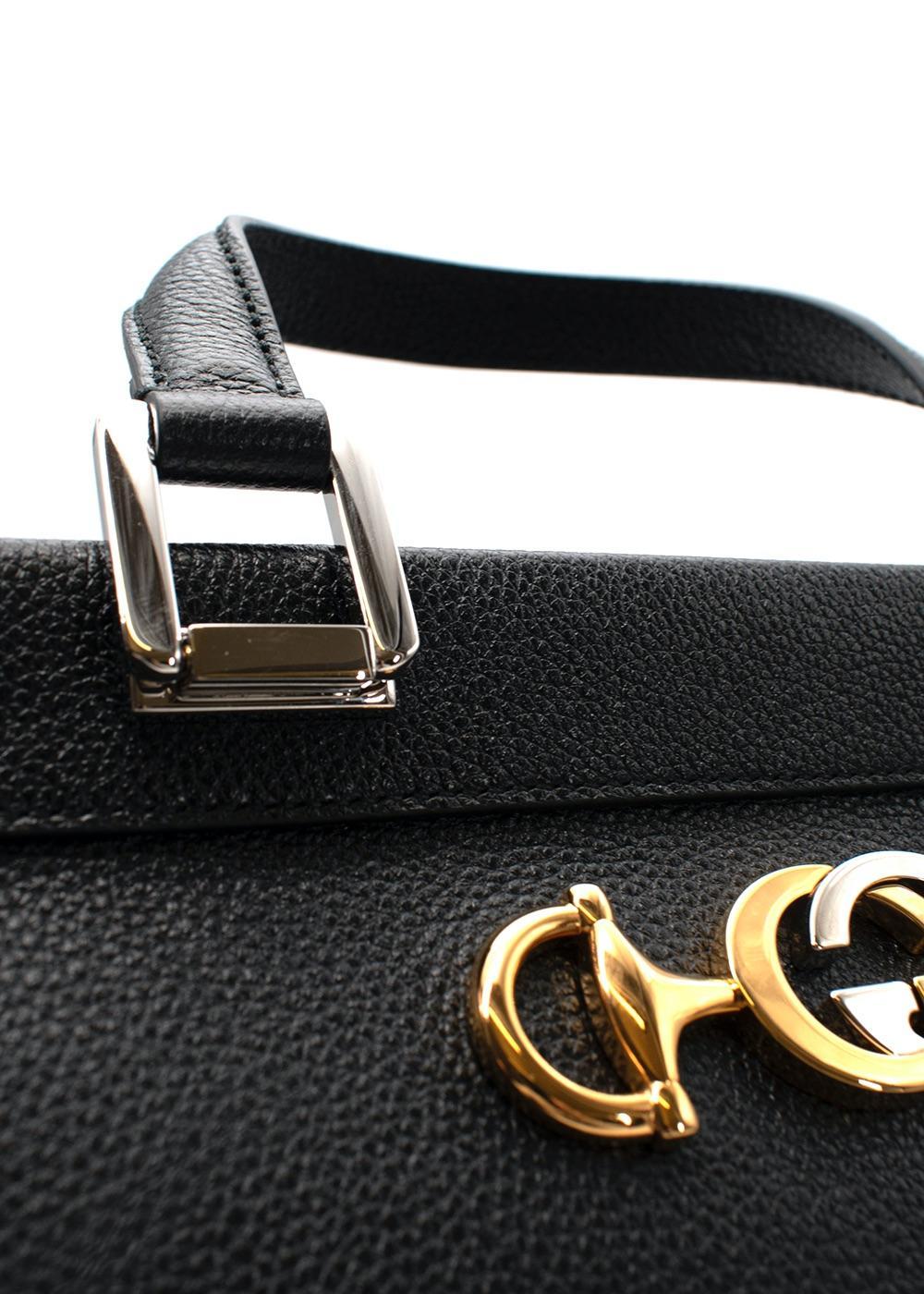 Women's Gucci Black Leather Zumi Bag For Sale