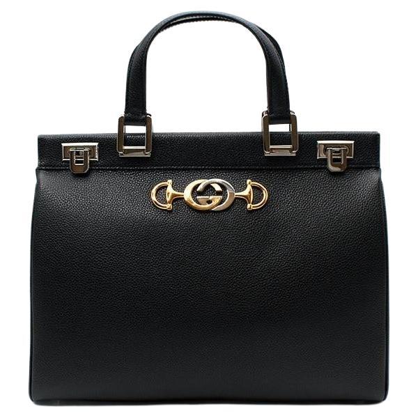 Gucci Black Leather Zumi Bag For Sale