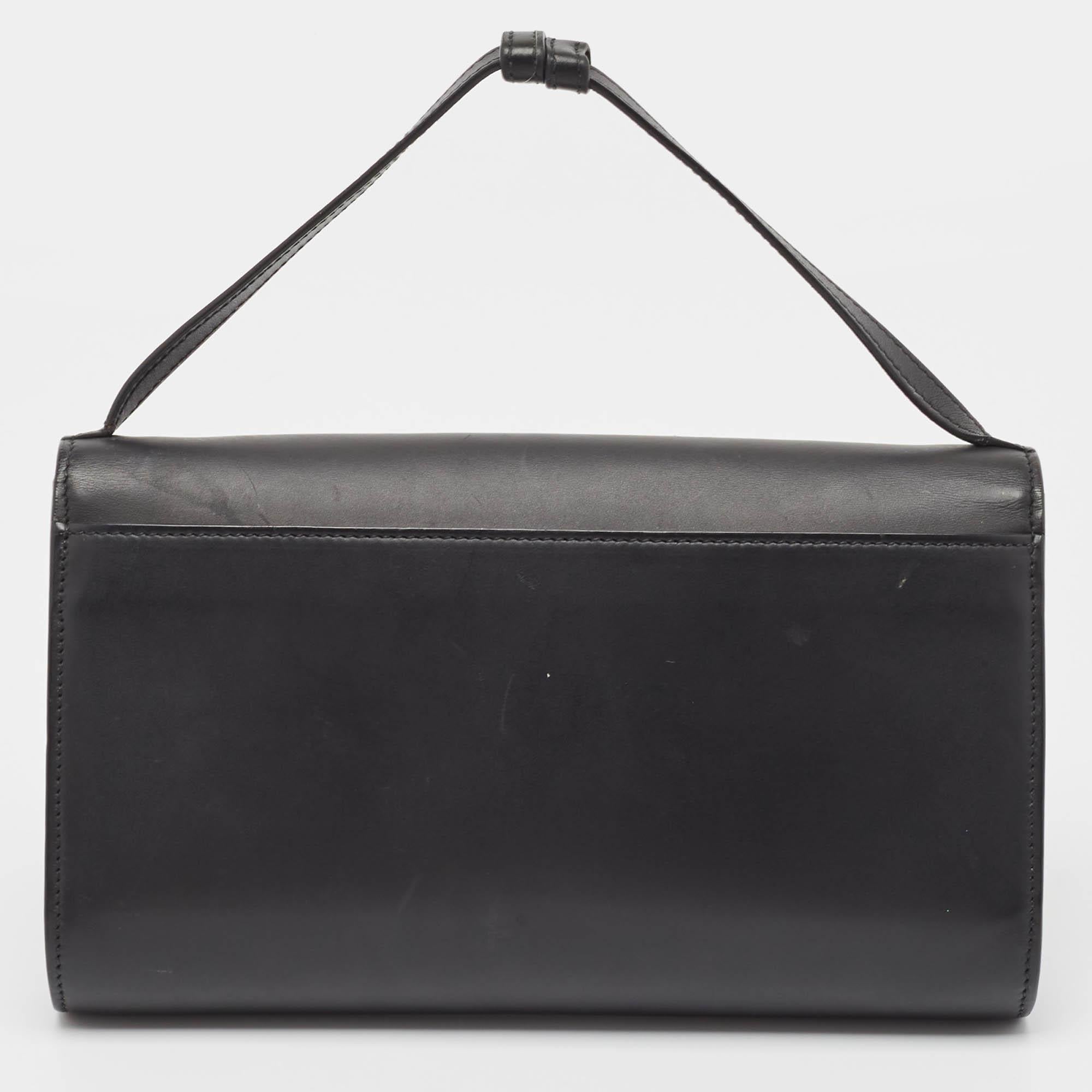 Women's Gucci Black Leather Zumi Clutch Bag
