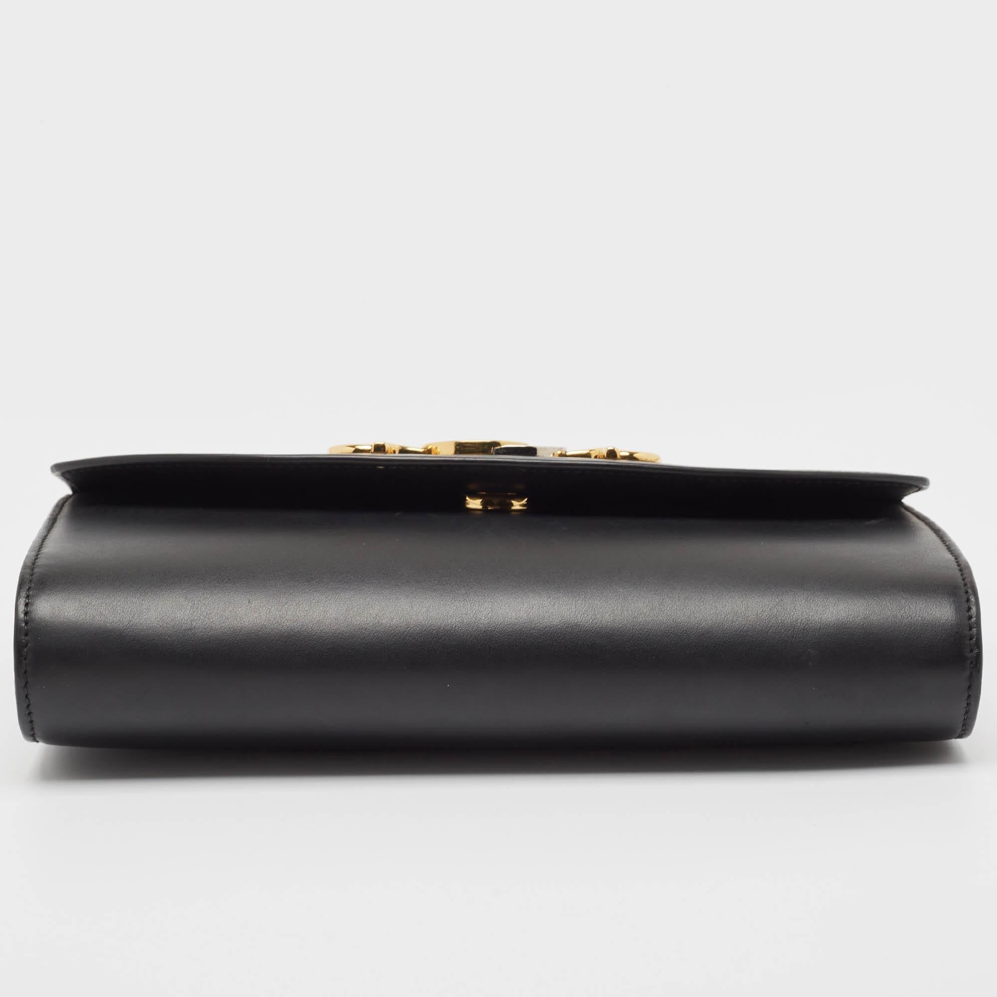 Gucci Black Leather Zumi Clutch Bag 4