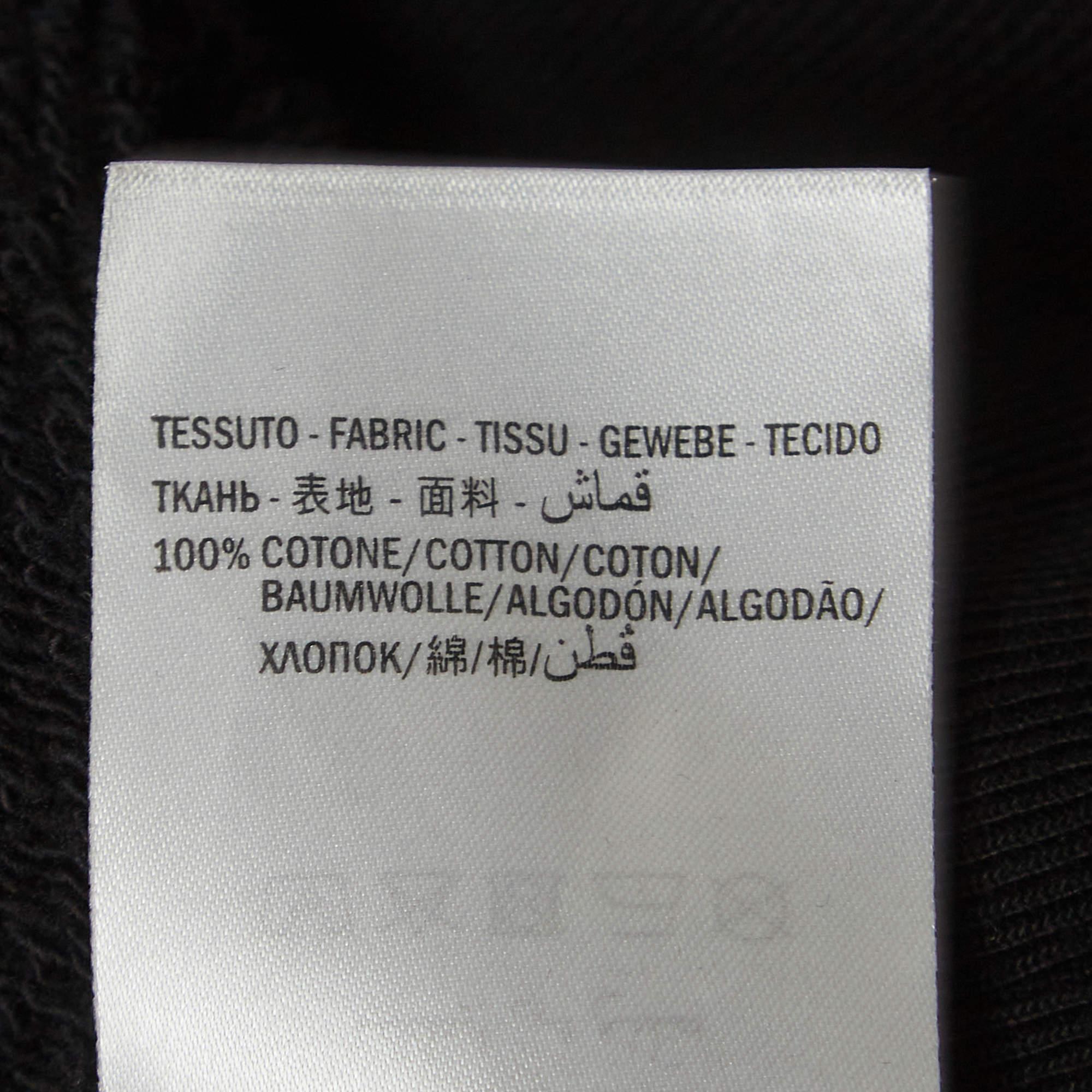 Gucci Schwarz Logo gedruckt Baumwolle stricken Hooded Sweatshirt XS im Angebot 1