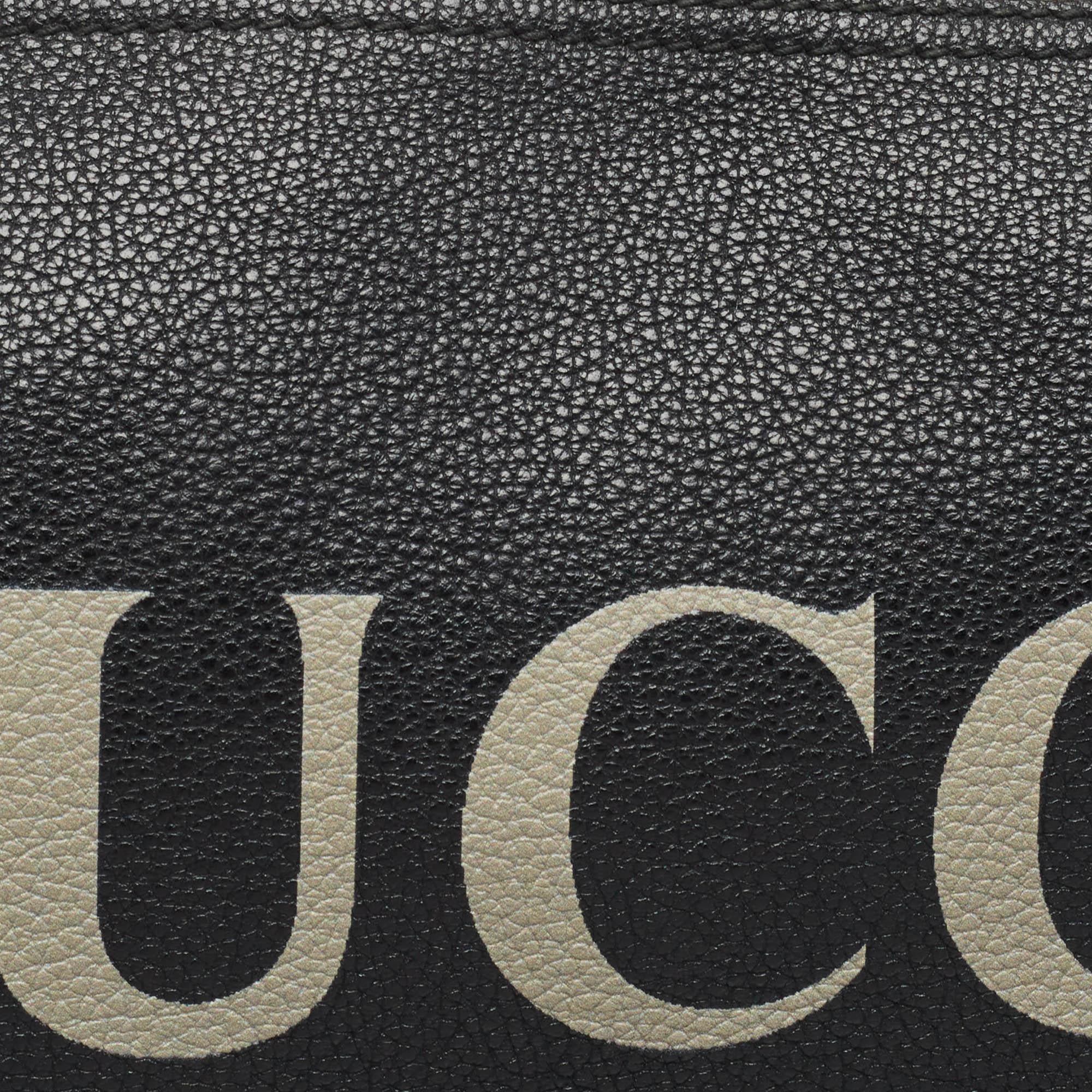 Gucci Black Logo Web Zip Pouch For Sale 4