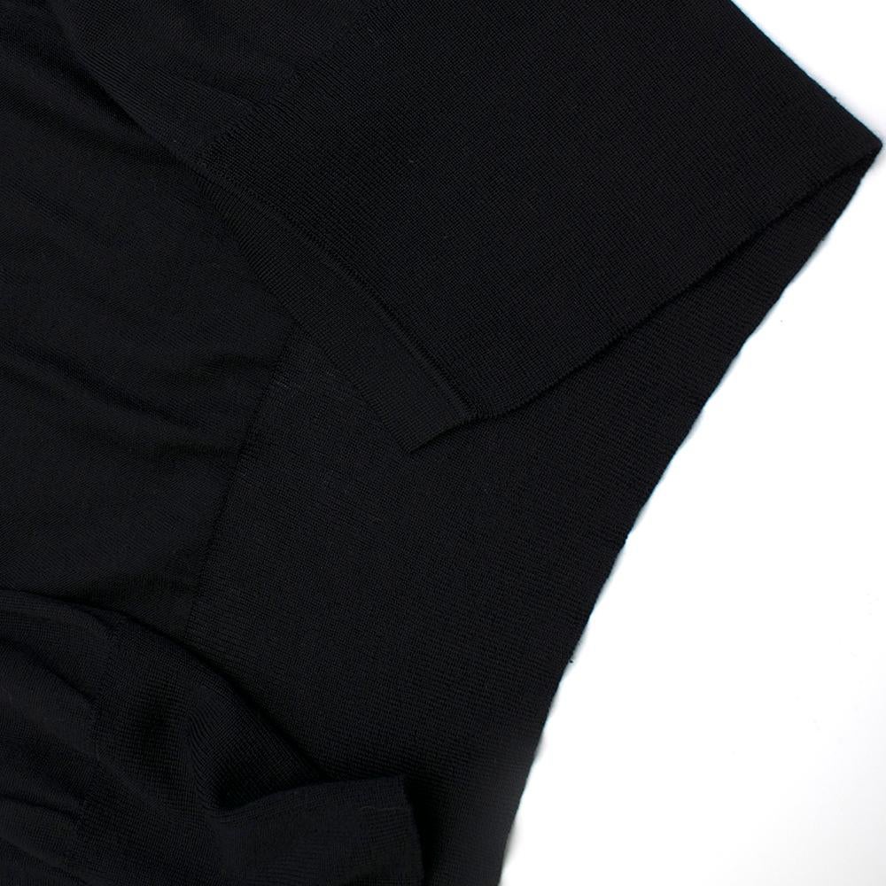 Gucci Black Longline Cashmere, Silk & Wool Blend Cardigan SIZE S 1