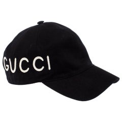 Gucci Loved Letter And Solid Canvas Baseball Cap In White - Praise To Heaven