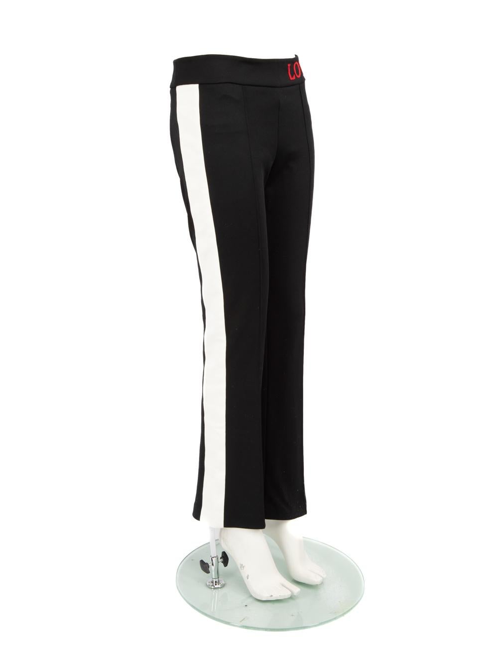 CONDITION is Very Good. Hardly any visible wear to the trousers is evident on this Gucci designer resale item.
  
  
  
  Details
  
  
  Black
  
  Polyester
  
  Trousers
  
  Straight fit
  
  High rise
  
  Red 
