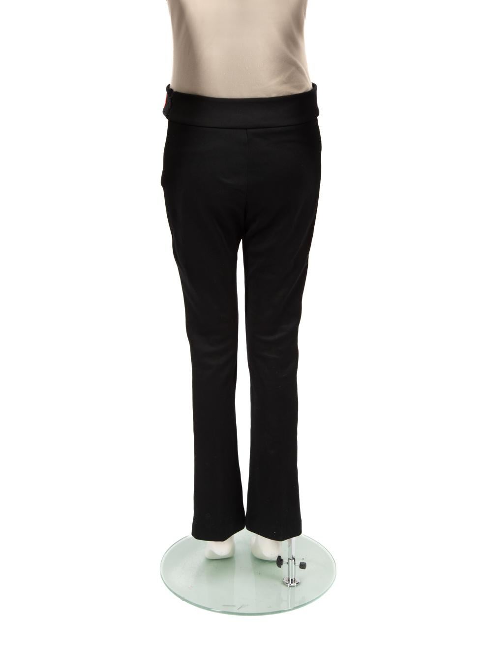 Gucci Black Loved Embroidered Trousers Size S In Good Condition In London, GB