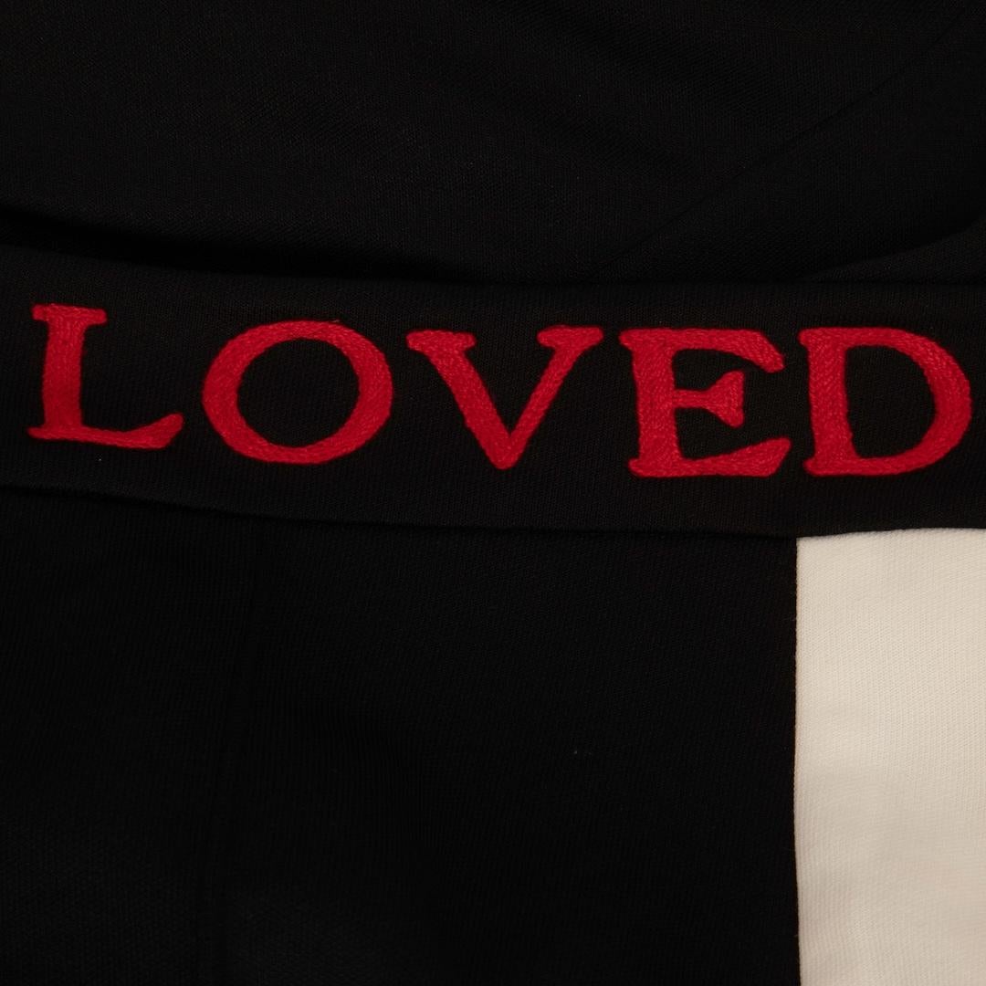Women's Gucci Black Loved Embroidered Trousers Size S