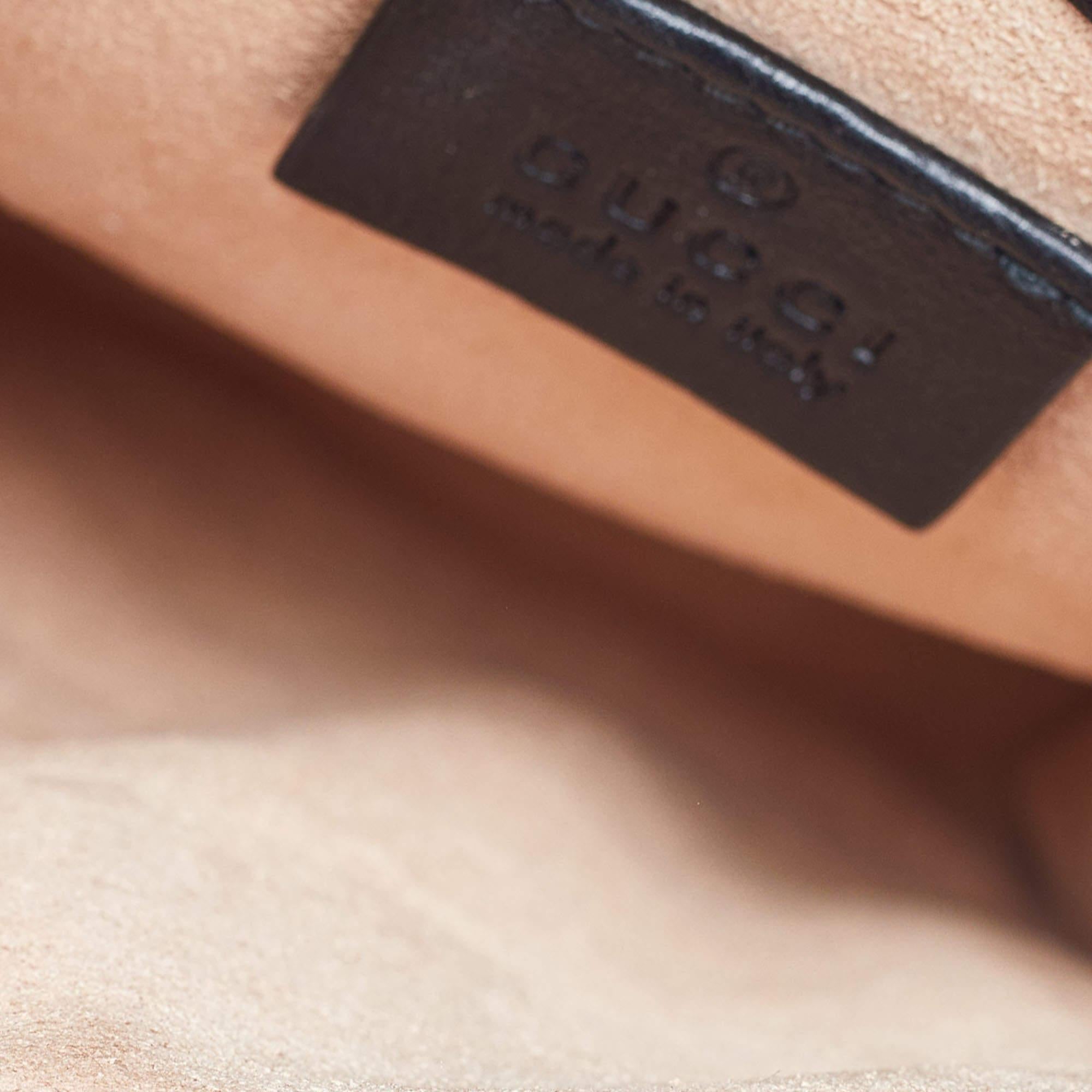 Gucci Black Matelassé Leather GG Marmont 2.0 Multi Belt Bag 8