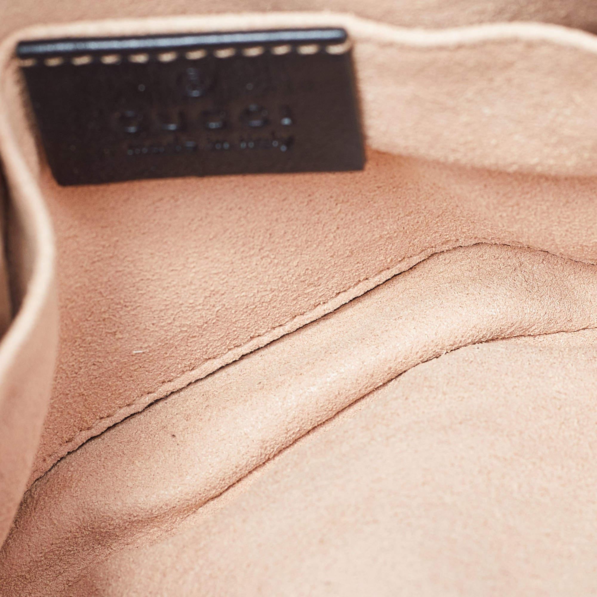 Gucci Black Matelassé Leather GG Marmont 2.0 Multi Belt Bag 3