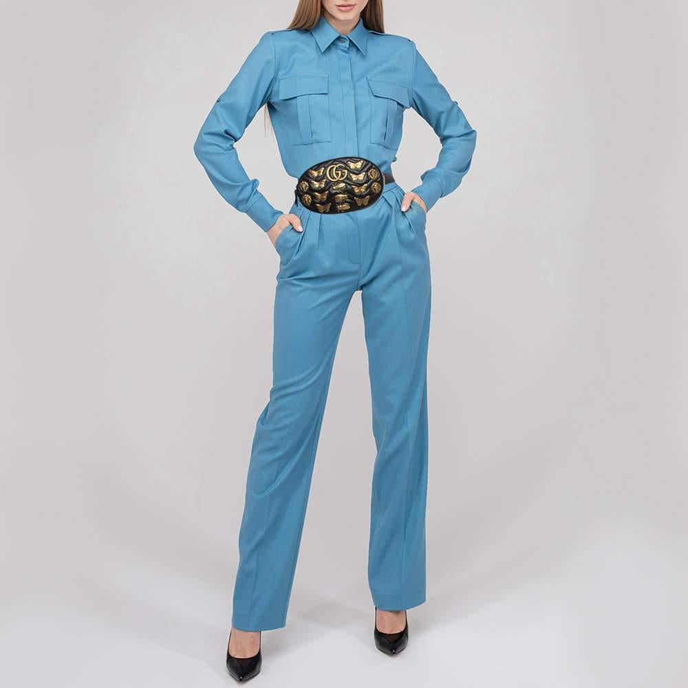 This designer belt bag is an elegant creation with its lovely yet practical design. It is crafted from fine material and will look super-chic worn with jumpsuits and dresses alike!

