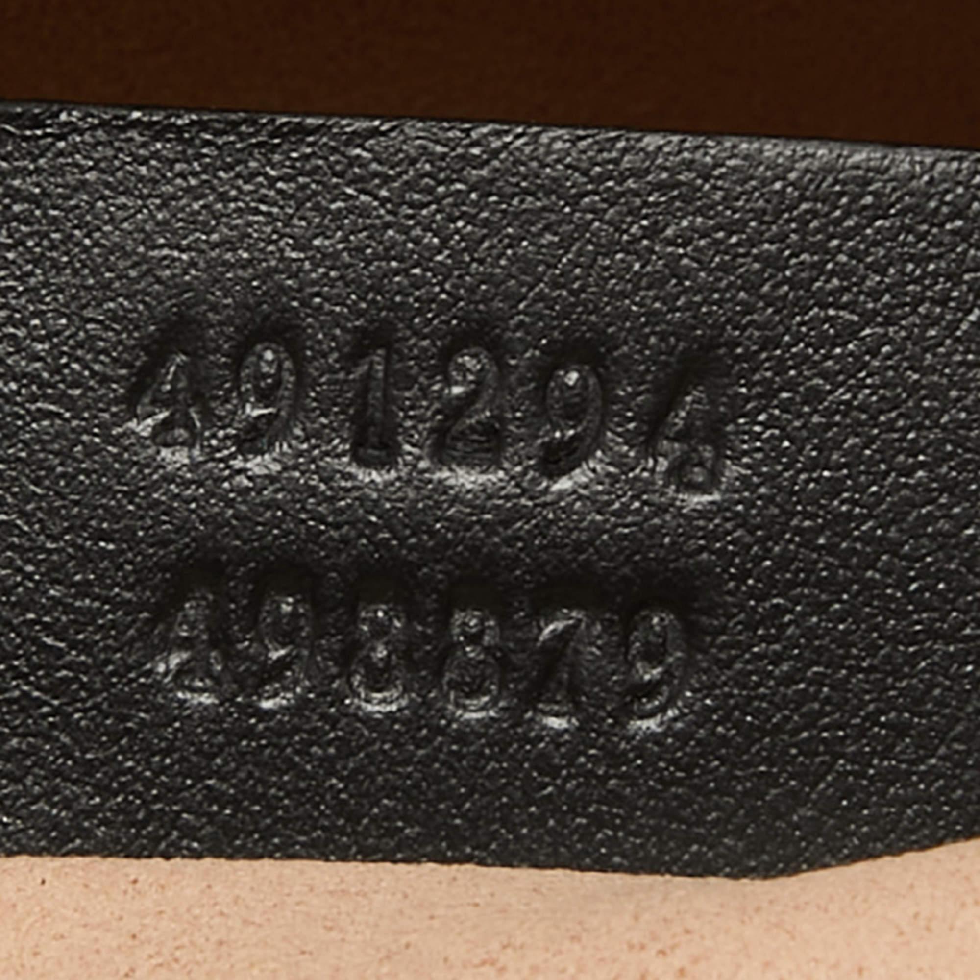 Gucci Black Matelassé Leather GG Marmont Animal Stud Belt Bag 5