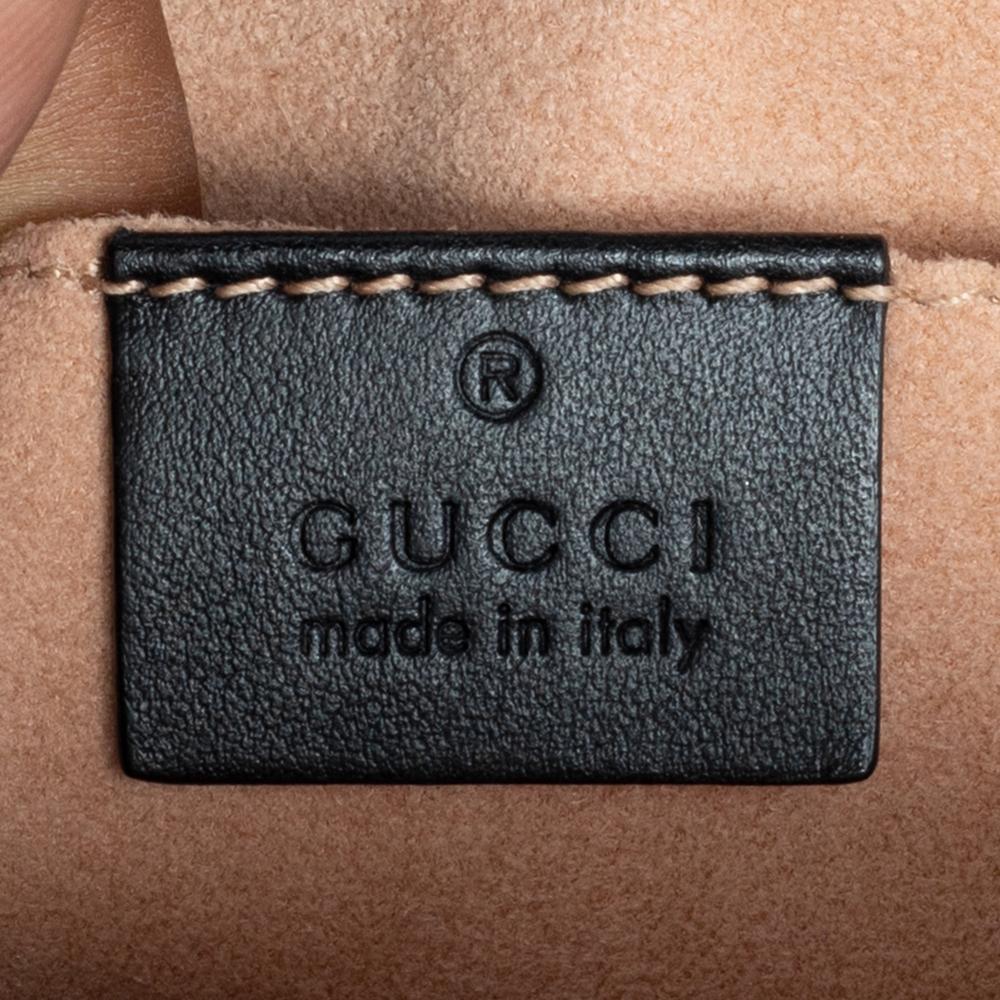 Gucci Black Matelassé Leather GG Marmont Backpack 4