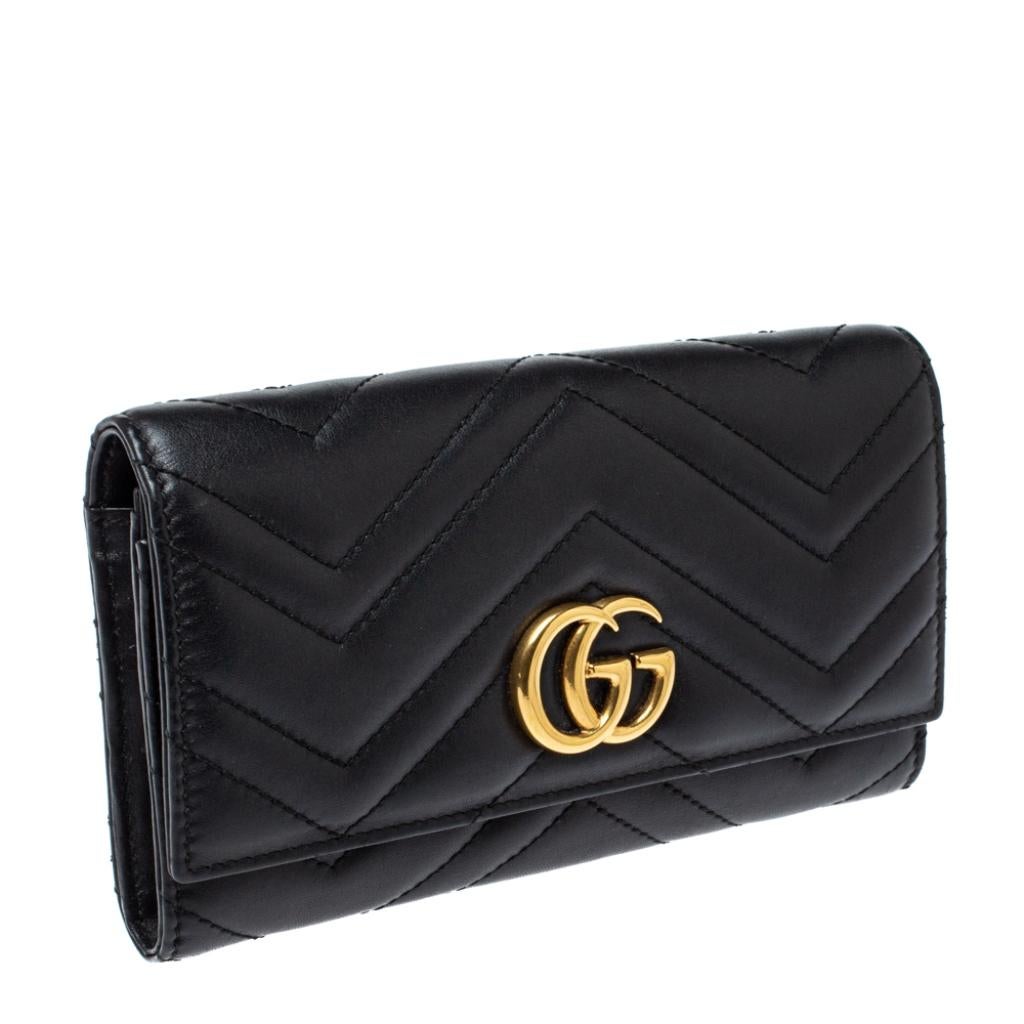 gucci black marmont wallet