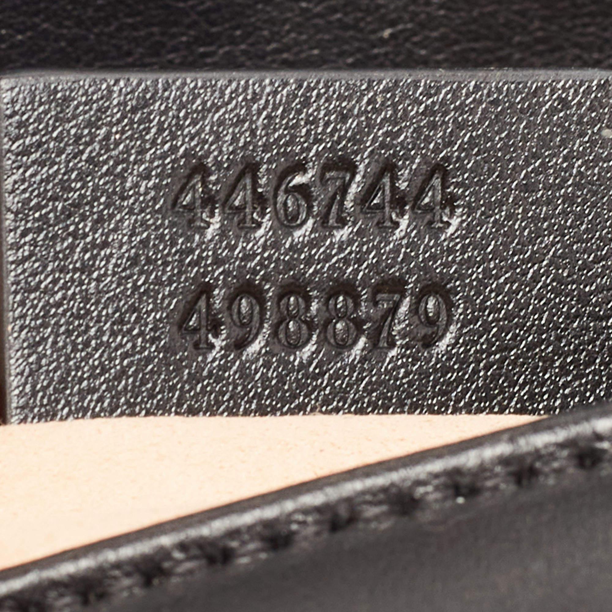 Gucci Black Matelassé Leather Mini GG Marmont Shoulder Bag 4
