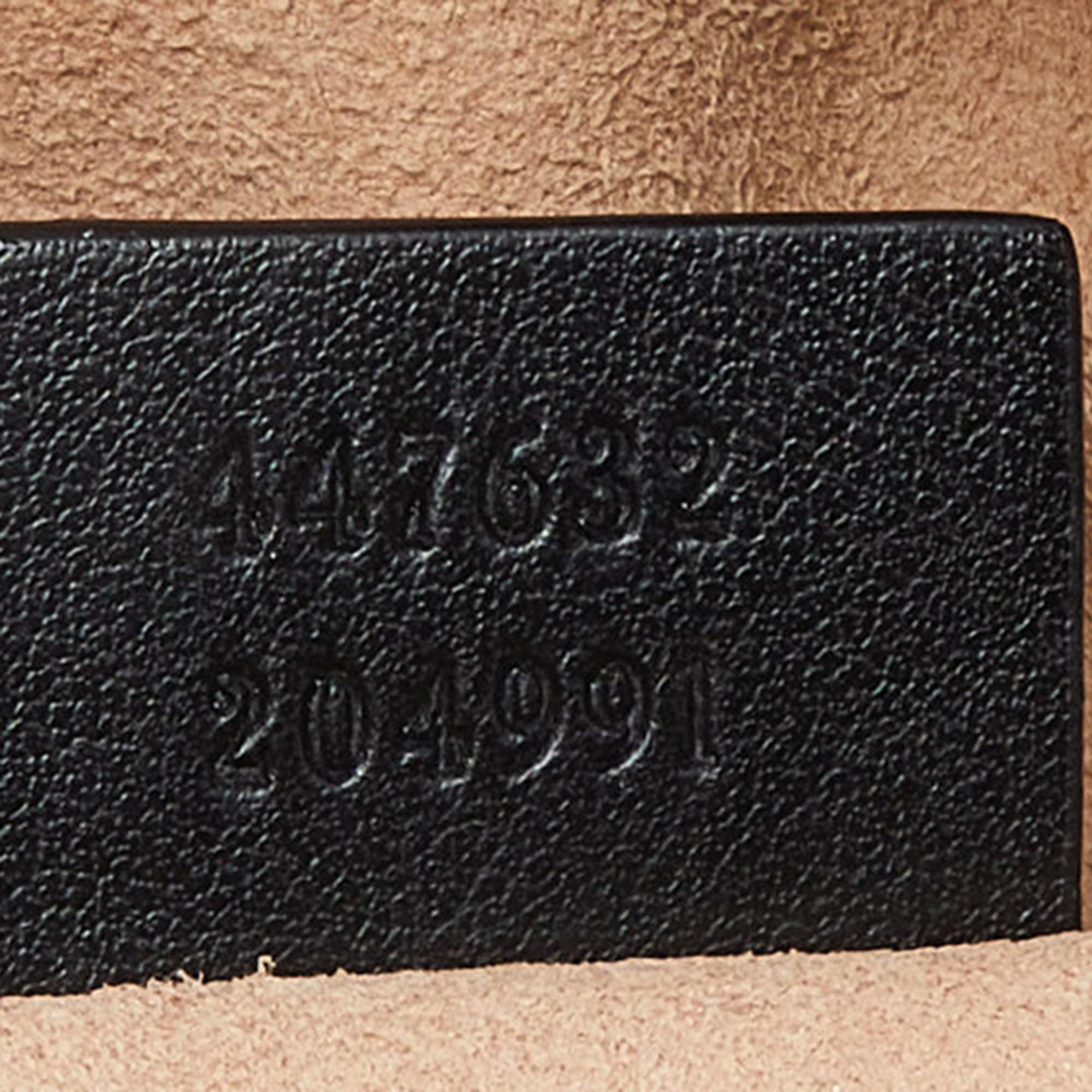 Gucci Black Matelassé Leather Small GG Marmont Camera Bag 3
