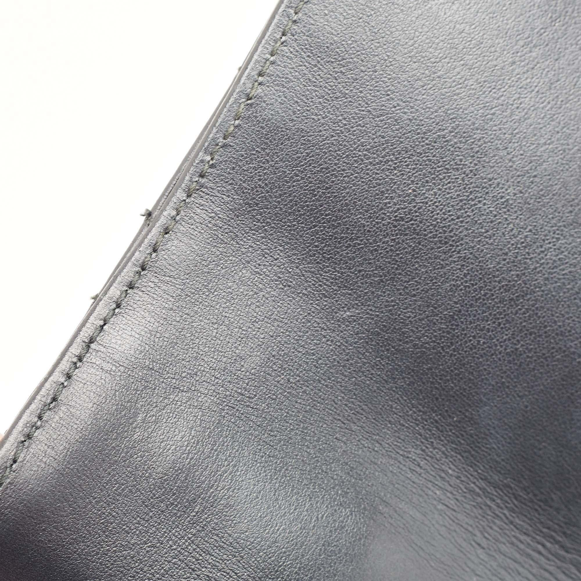 Gucci Borsa a manico superiore piccola GG Marmont in pelle matelassé nera 3