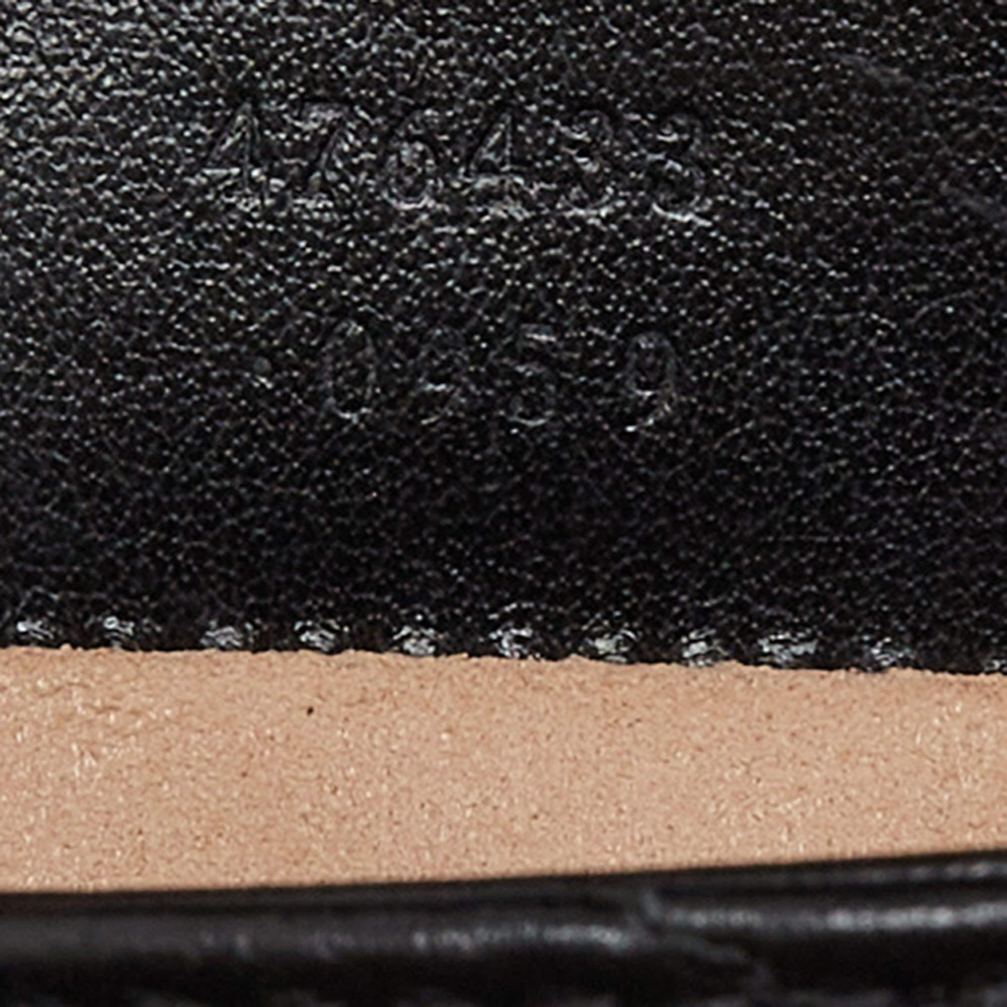 Gucci Black Matelassé Leather Super Mini GG Marmont Shoulder Bag 6