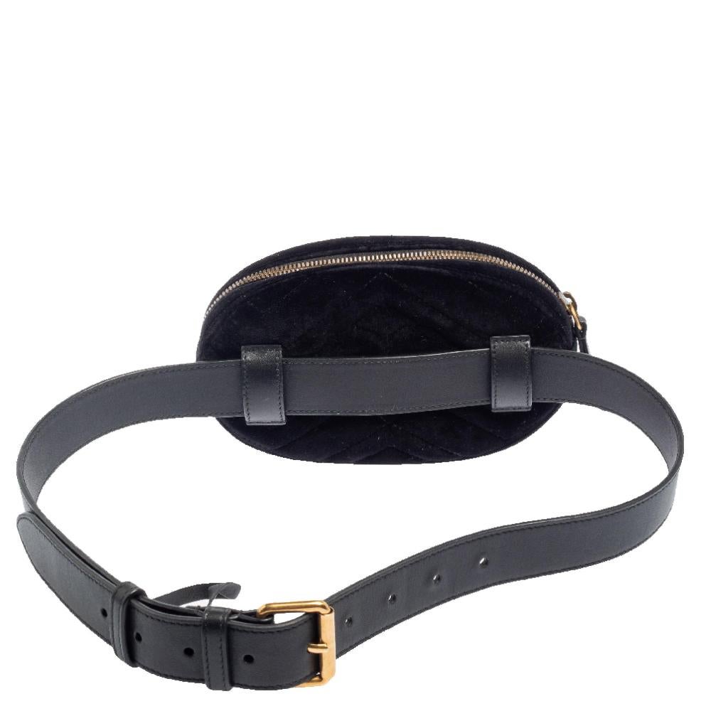 gucci black marmont belt bag
