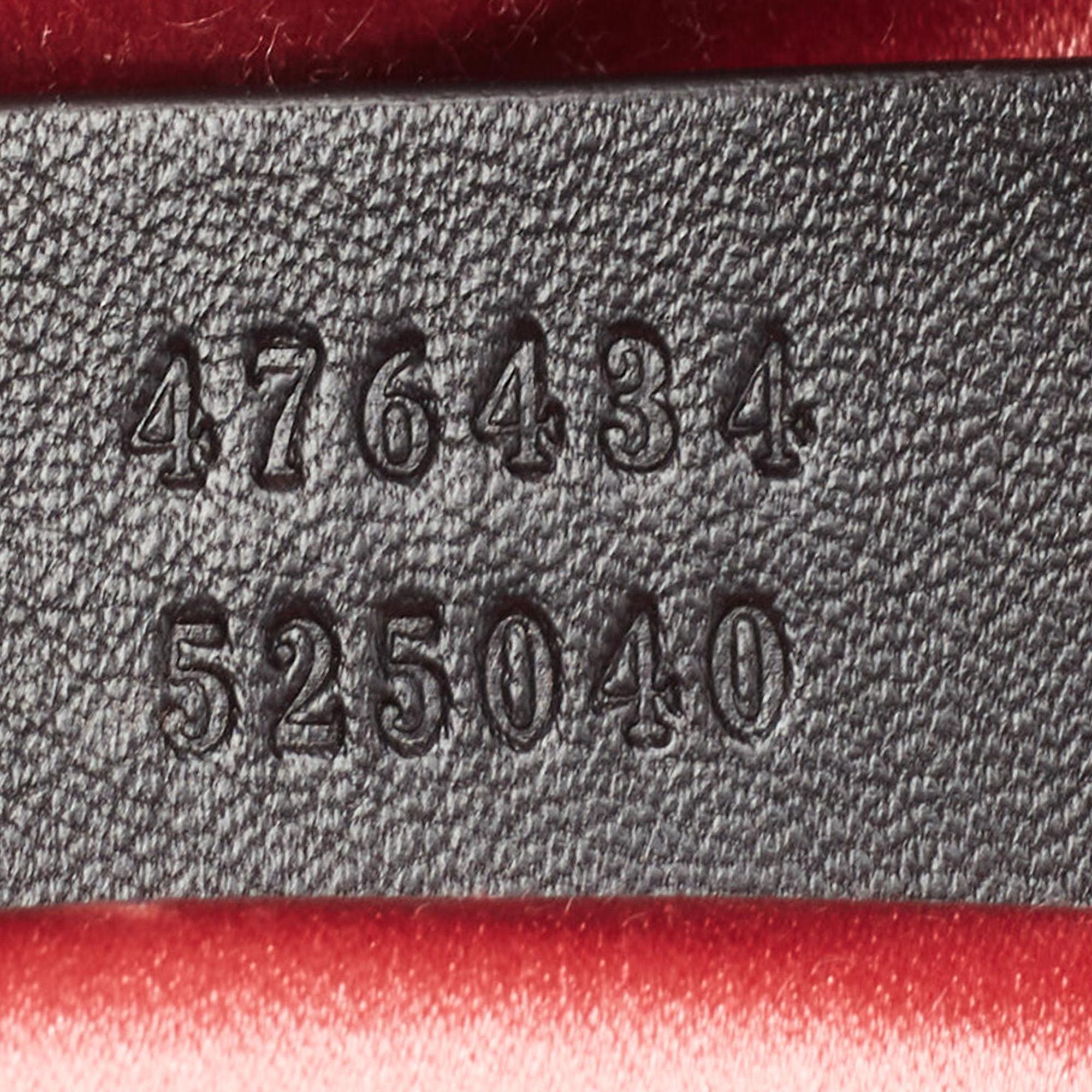 Gucci Black Matelassé Velvet and Leather Mini GG Marmont Belt Bag 6