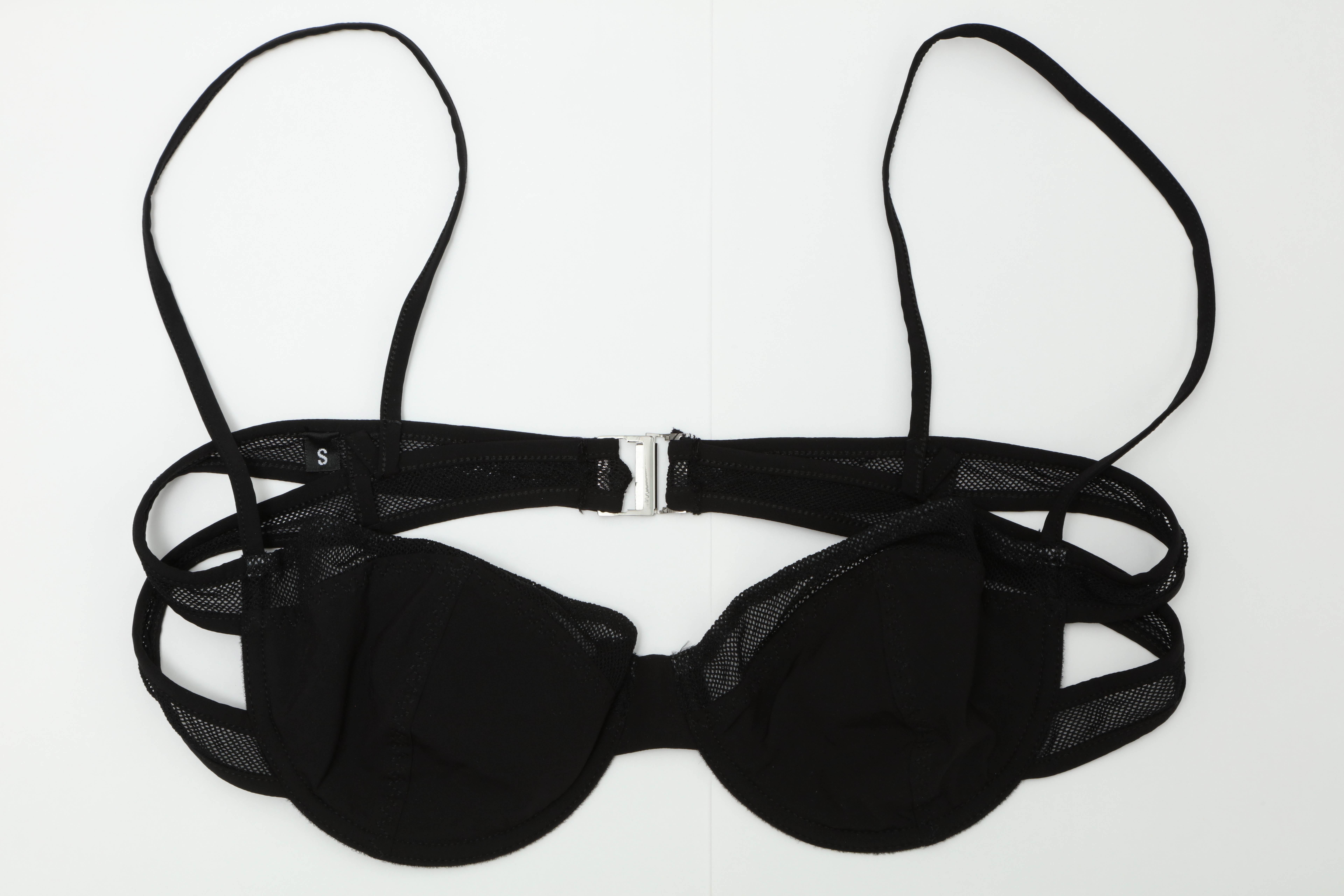 Gucci Black Mesh Bikini In New Condition For Sale In Chicago, IL