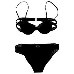 Gucci Black Mesh Bikini