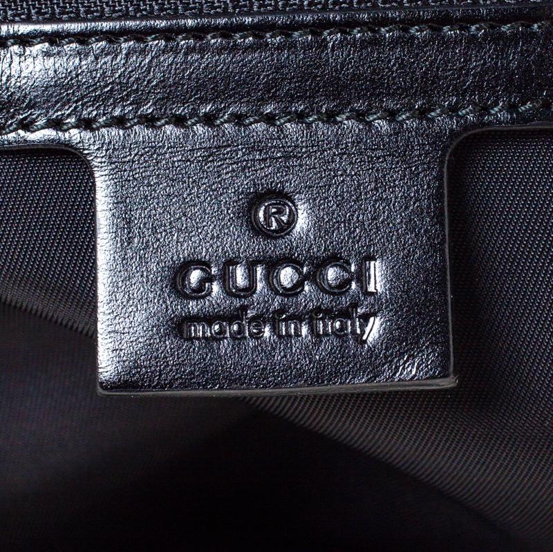 Gucci Black Mesh Fabric Hollywood Embroidered Backpack 2
