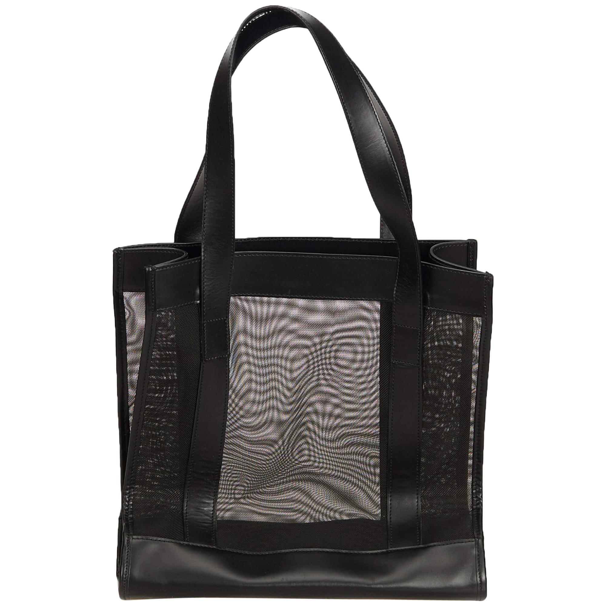 Gucci Black Mesh Tote