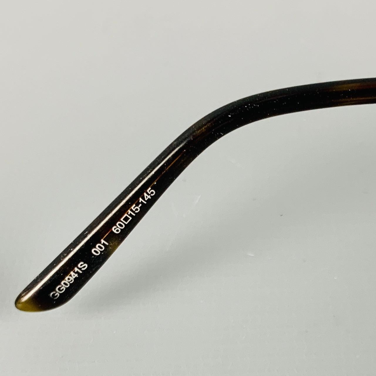 GUCCI Schwarze Metall-Sonnenbrille im Angebot 1